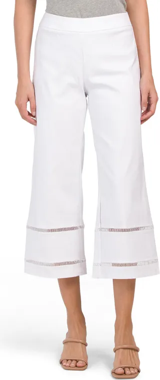 Wide Leg Cropped Pants