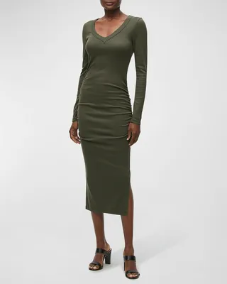 Nova Ultra-Rib Midi Dress