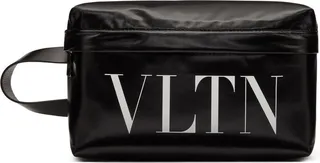 VLTN leather wash bag