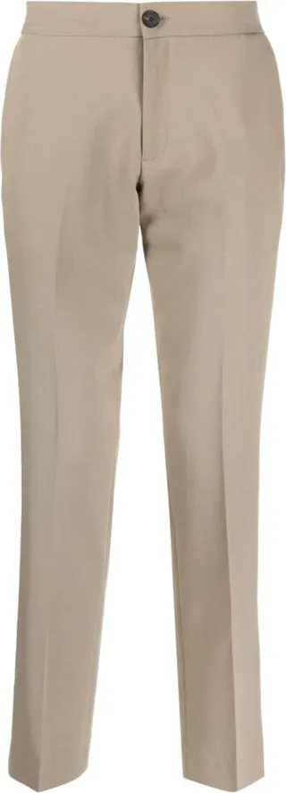 Tapered Slim-Cut Trousers