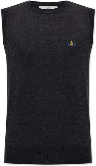 Vivienne Westwood Orb Embroidered Knit Vest