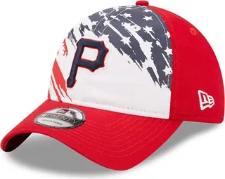 Men's New Era Red Pittsburgh Pirates 2022 4Th Of July 9TWENTY Adjustable Hat