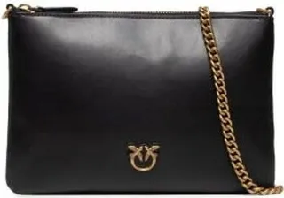 Shoulder Bag With Logo Plaque