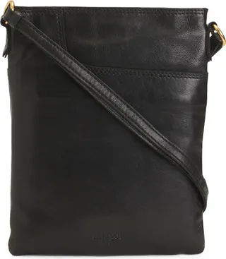 Leather Heritage Front Pocket Crossbody