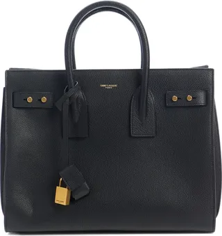 Medium Sac de Jour Leather Top Handle Bag