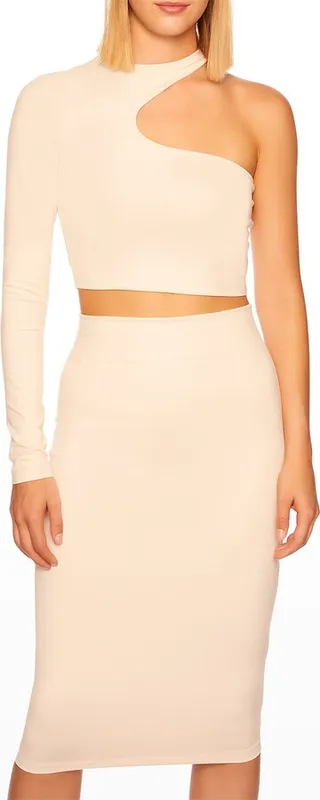 One-Arm Cutout Crop Top