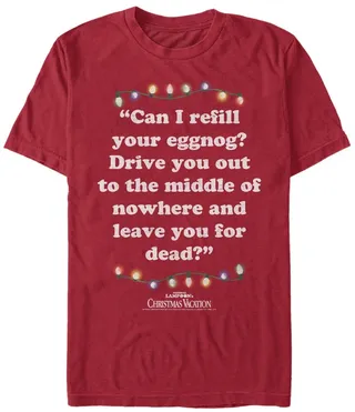 Men's National Lampoon Christmas Vacation Leave For Dead Short Sleeve T-shirt