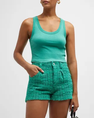 Emma Cropped Rib Tank Top
