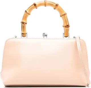 Goji bamboo-handle tote bag