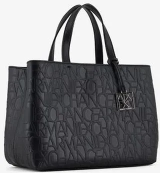 Embossed medium tote bag