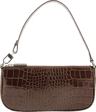 By Far Rachel Embossed Shoulder Bag