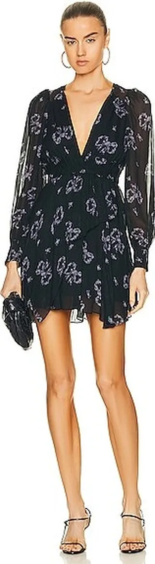 LoveShackFancy Zayden Dress in Blue