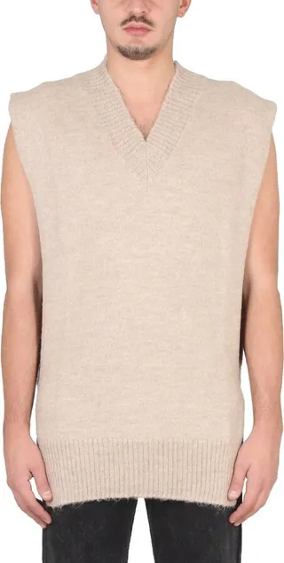 Maison Margiela V-Neck Knitted Vest