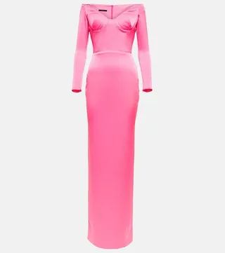 Merrit off-shoulder maxi dress