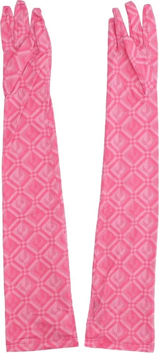 Marine Serre Monogram Jacquard Elbow-Length Gloves