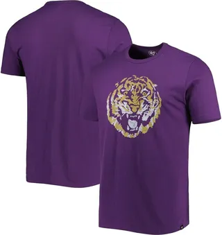 Men's '47 Brand Purple Lsu Tigers Premier Franklin T-shirt