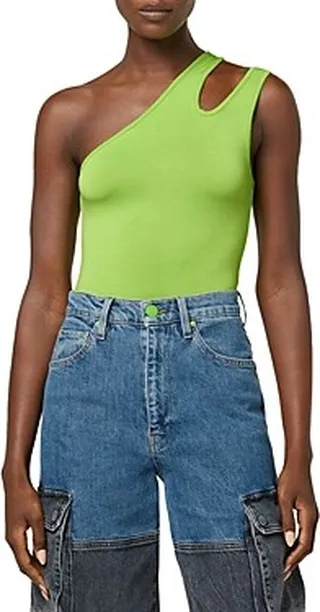 Hudson Asymmetric Shoulder Cutout Bodysuit