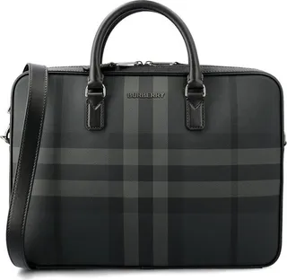 Burberry Ainsworth Checked Zipped Briefcase