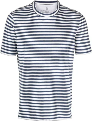 striped cotton T-shirt