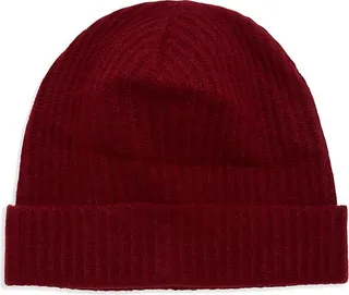 Ribbed Cashmere Beanie