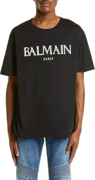 Rubber Logo Cotton T-Shirt