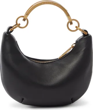 Calf leather shoulder bag