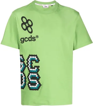 graphic-print logo T-shirt