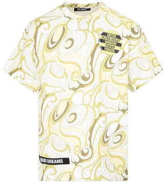 Raf Simons Abstract Patterned Short Sleeve Shirt
