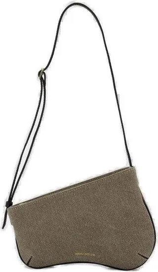 Manu Atelier Curve Edge Zipped Shoulder Bag
