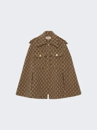 GG Wool Cape Beige