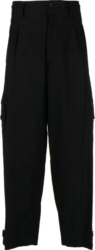 High-Waisted Cropped Trousers