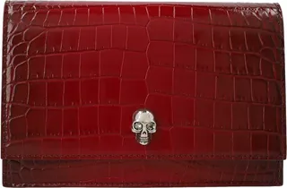 Alexander McQueen Skull Embossed Small Shoulder Bag