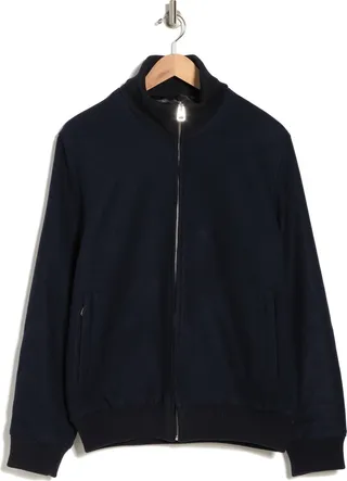Wool Blend Bomber Jacket