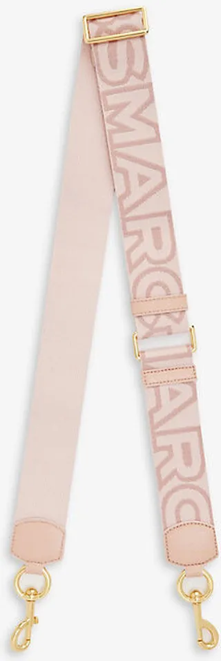 Rose Multi Logo-print Woven bag Strap