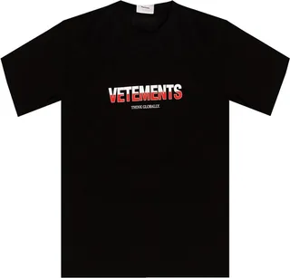 Vetements Poland Flag Logo Printed T-Shirt
