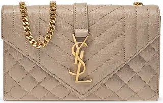 Saint Laurent Small Envelope Quilted Crossbody Bag