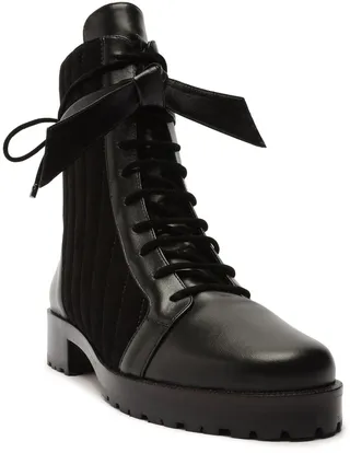 Clarita Quilted Combat Boot