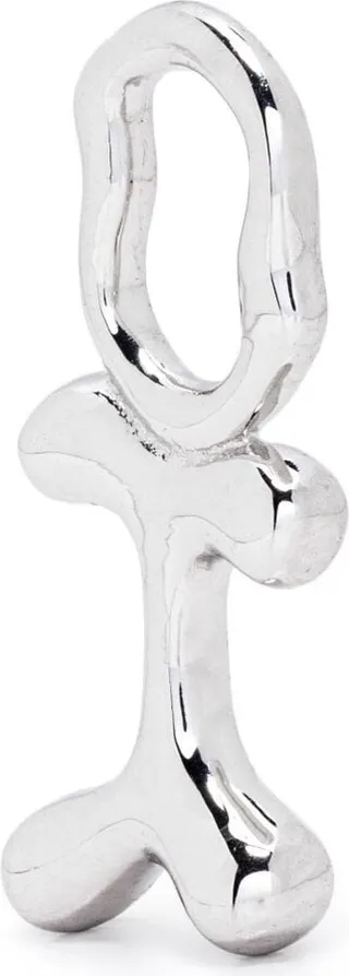 Fluent Letter I silver charm