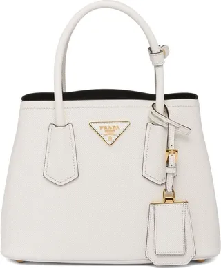 Double Saffiano leather mini bag