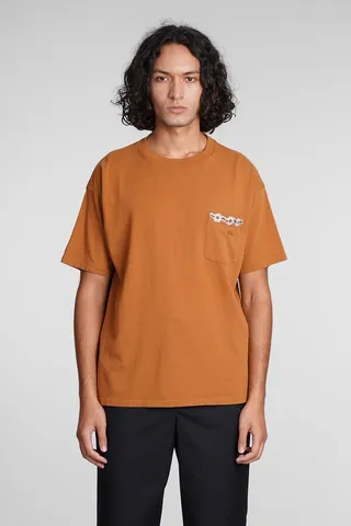T-shirt In Brown Cotton