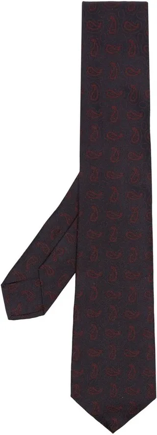 Silk Paisley-Pattern Tie
