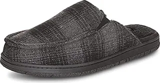 Eddie Bauer Men's Oliver Slippers | House Slippers for Men | Cushioned Footbed Lightweight Slip-On Bedroom Shoes with Rubber Outsole