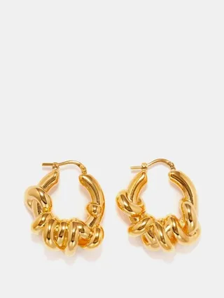 Knotted Hoop Earrings