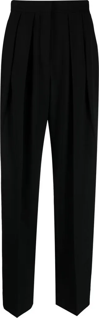 High-Waisted Straight-Leg Trousers