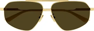 Bottega Veneta Eyewear Aviator Sunglasses