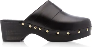 Women's Bibi Studded Leather Clogs