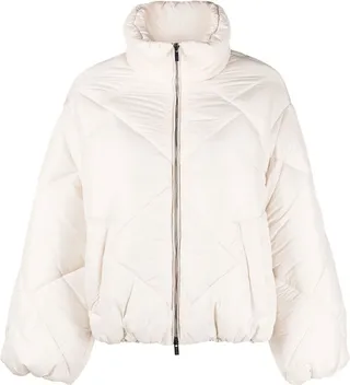 Diamond-Quilted Puffer Jacket