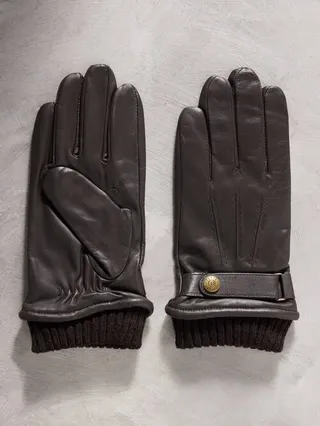 Henley Touchscreen-compatible Leather Gloves