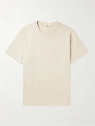 Slub Cotton and Hemp-Blend Jersey T-Shirt