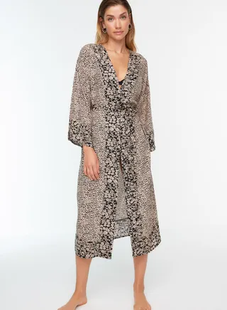 Floral Print Kimono
